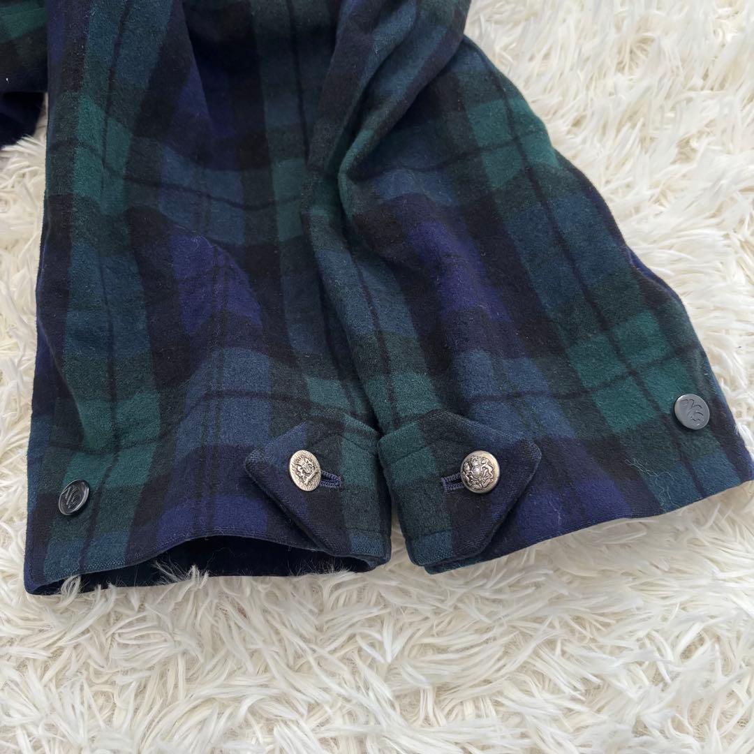 BURBERRY バーバリー チェック柄 ウールコート　内側ボア仕様　メンズM