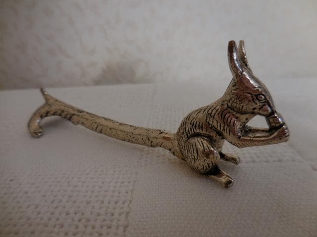 希少 カトラリーレスト 箸置き リス どんぐり アンティーク ６ケ　カナダ購入