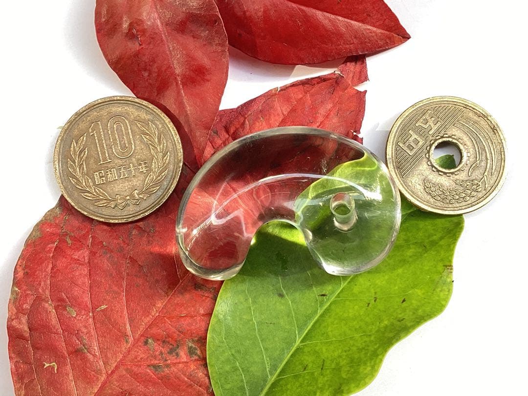 ✳黒平鉱山*茶水晶勾玉*スモーキークォーツ*煙水晶* 抜群の透明感　希少レア物‼️