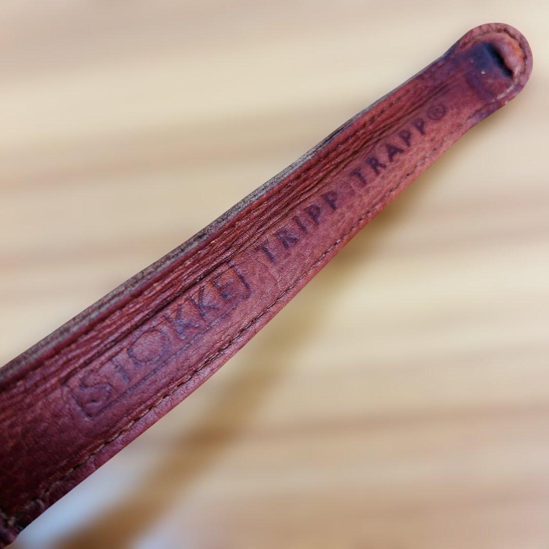 【廃盤希少品】STOKKE トリップトラップ 木製ベビーガード 皮ベルト付き