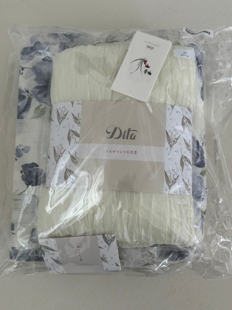 【新品未使用】Dita ディータ 水彩の雪月花(涼) 浴衣5点セット 水色 紫