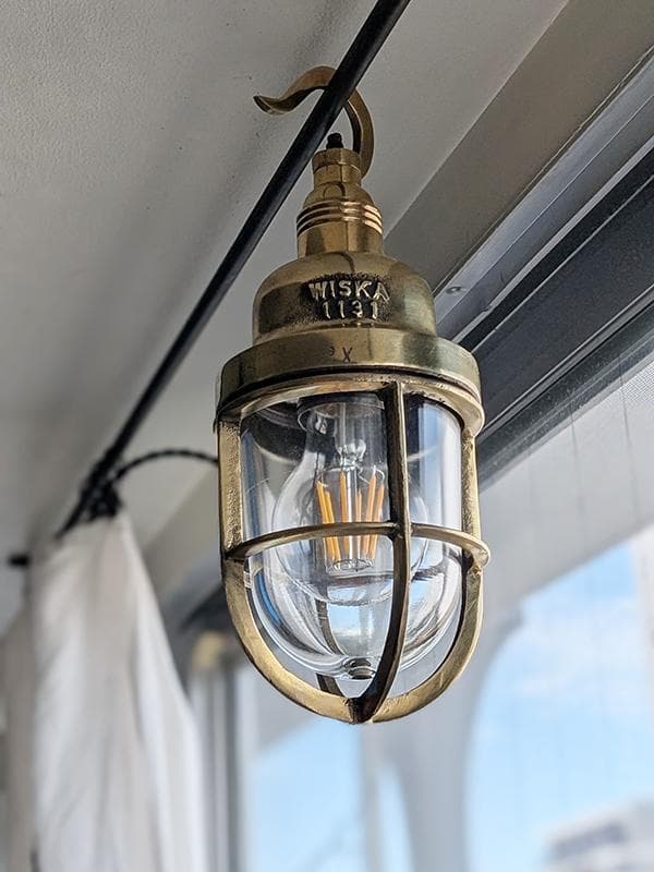 K*y様 ビンテージ WISKA マリンランプ2 工業系 船舶 カフェ