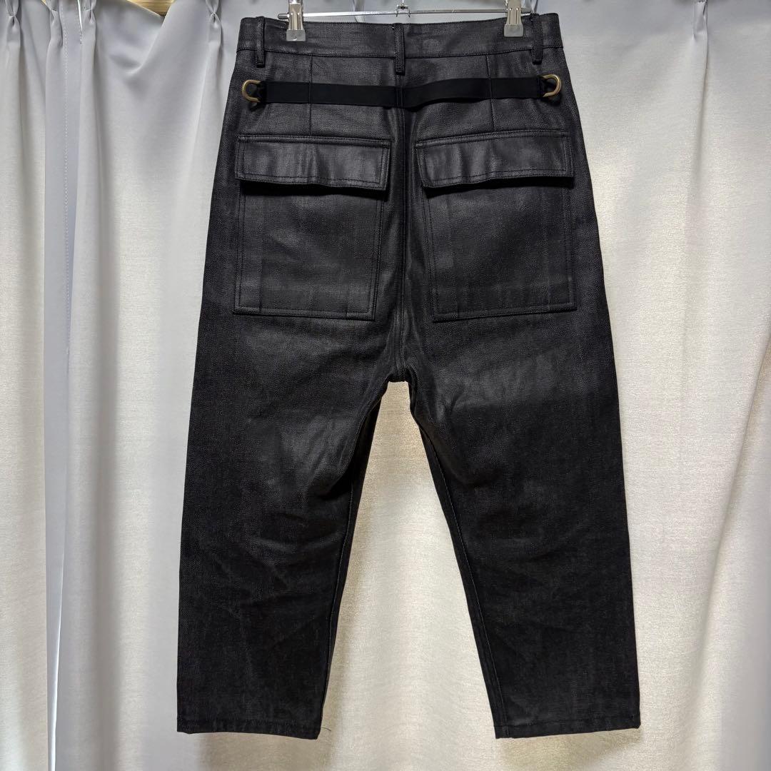 美品 RICK OWENS グリッター コーティング サルエルパンツ