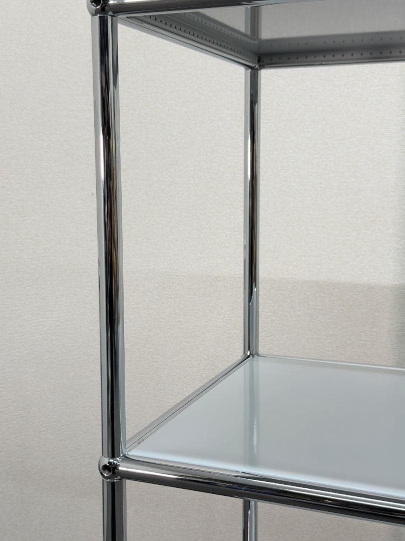 正規品■USMハラー■スリム　オープンシェルフ　1列3段　ライトグレー　シンプル