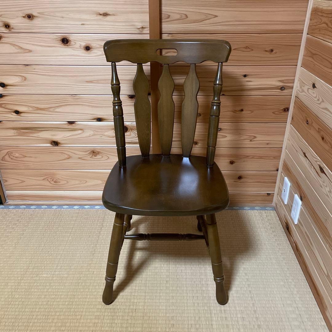 ウィンザーチェア木製 ダイニングチェアレトロビンテージ コイズミ　③