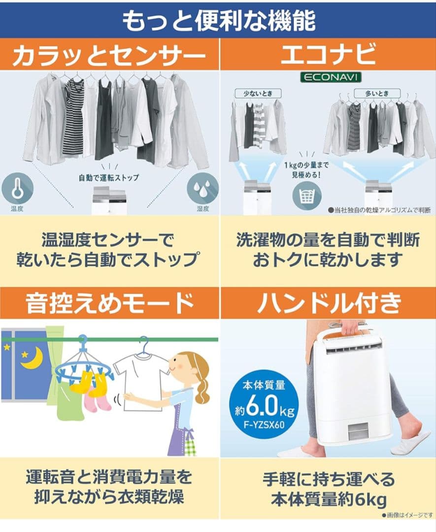 パナソニック　衣類乾燥除湿機　F-YZTX60　2020年製