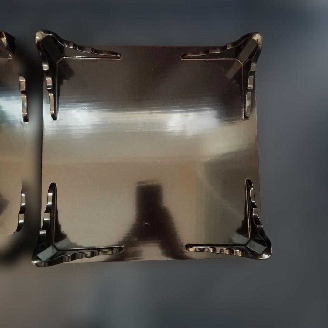 能登輪島塗　時代漆塗 膳 黒地 萩金蒔絵金　漆器　お膳　2客