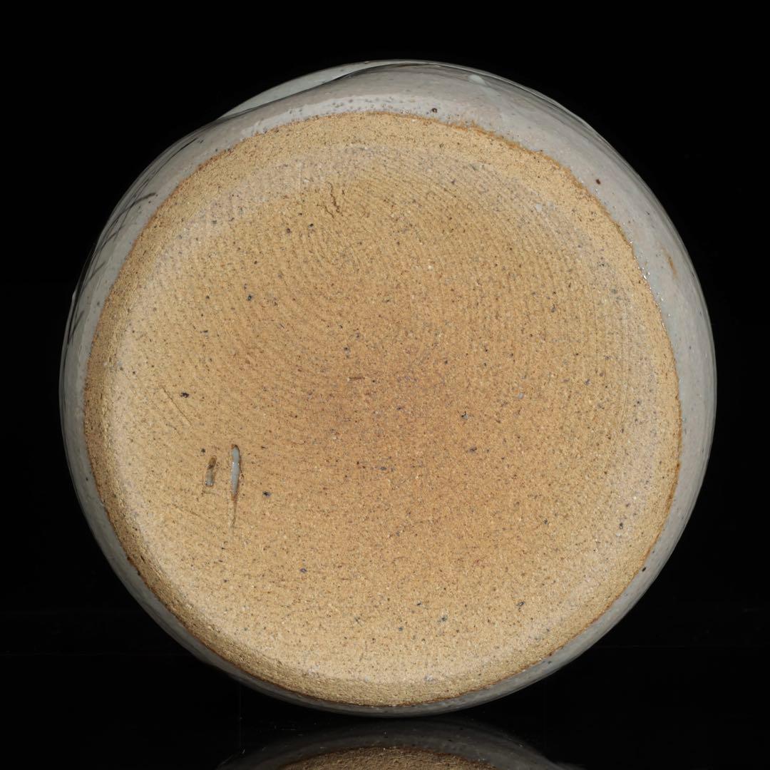 絵唐津 利右衛門銘 建水 在銘 共箱付 茶道具 唐津焼 時代物 古美術 骨董品