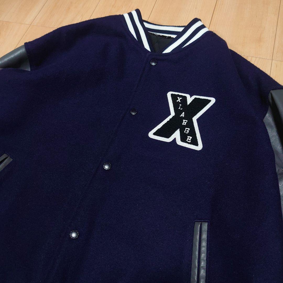 【古着】XLARGE Varsity Jacket ネイビー