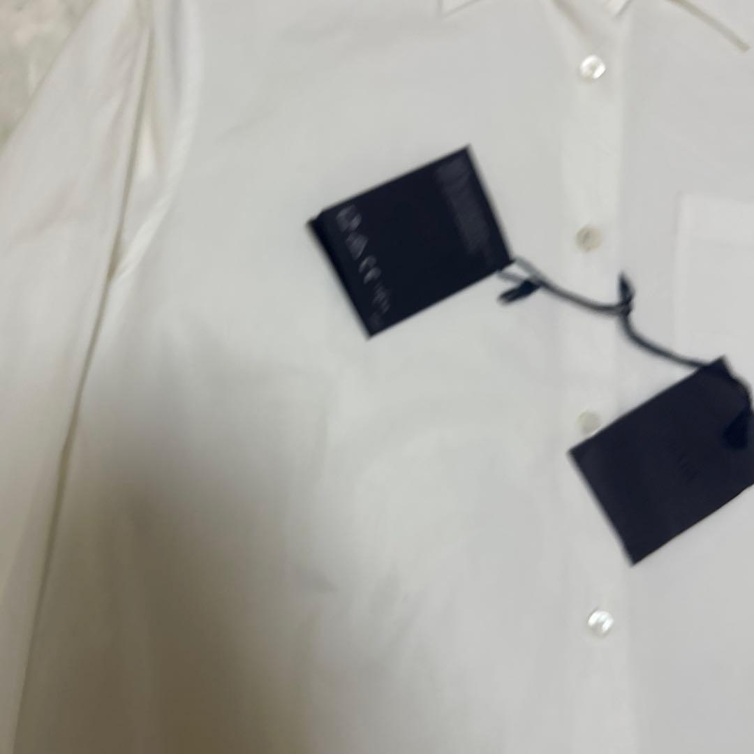 未使用 タグ付き PRADA 長袖 白シャツ 38 コットン　正規品　RFID