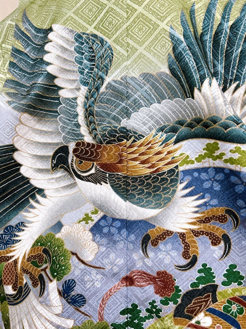 上品なカッコ良さ♡七五三　5歳　男の子　セット　一式　緑　抹茶色　鷹