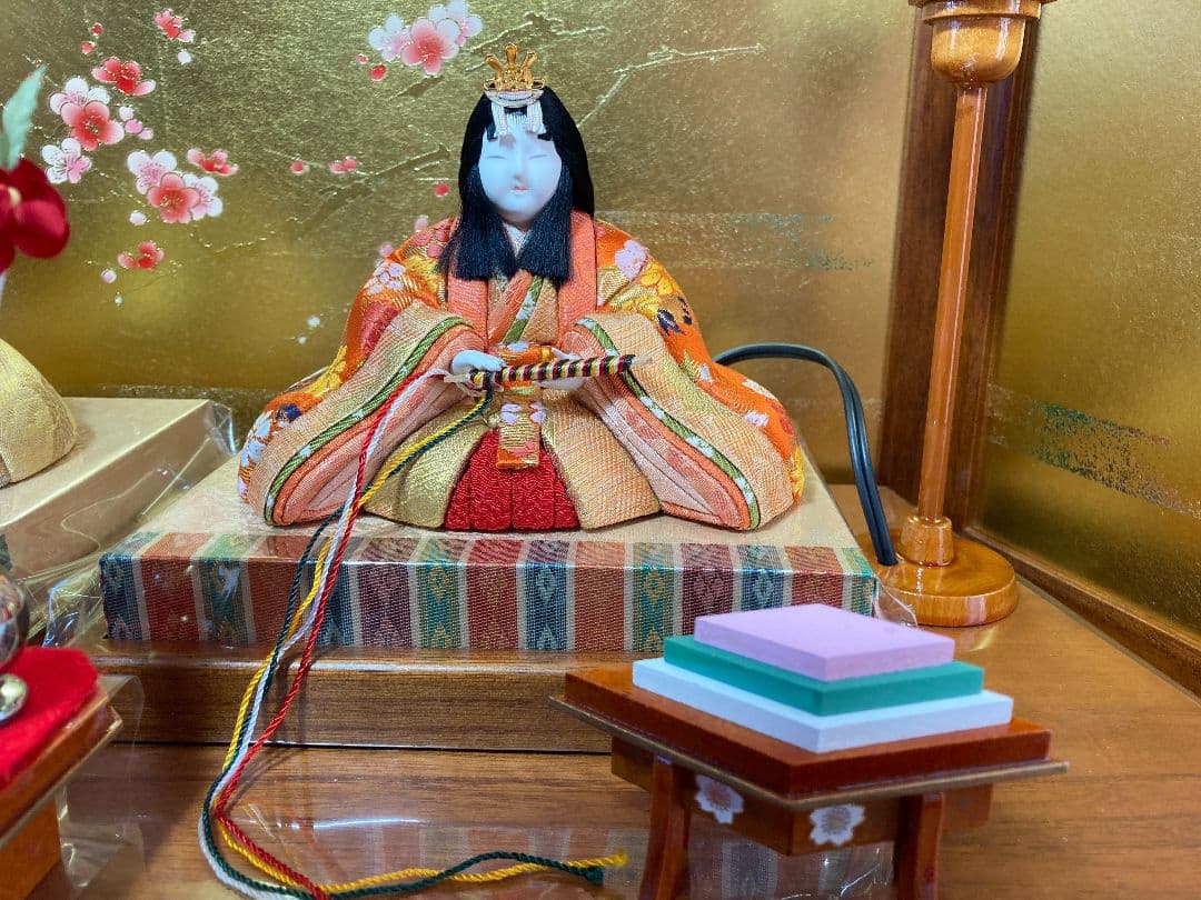 【一点限り】　木目込み雛人形　平飾り　M1