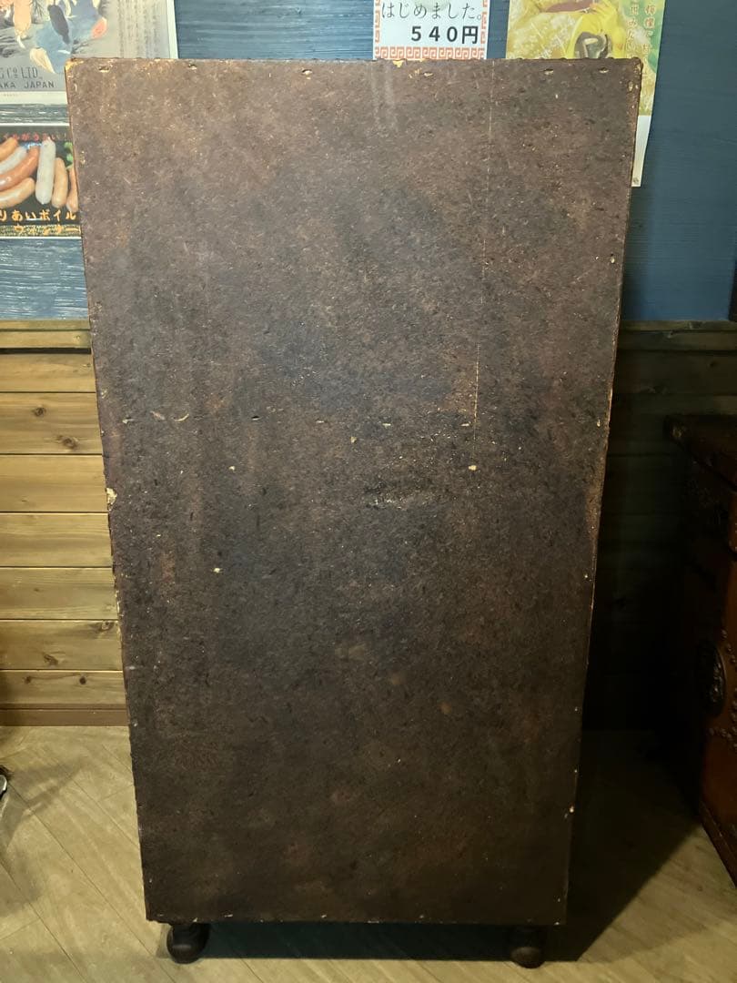 箪笥　民芸家具 打ち出し金具　5段引き出し　和レトロ　中古品