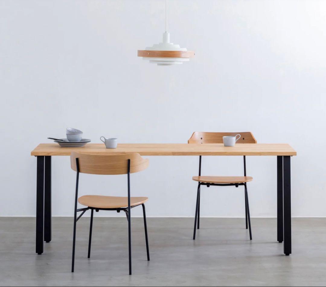 KANADEMONO ✨カナデモノ✨曲線プライウッドチェア美品/木材/アイアン①