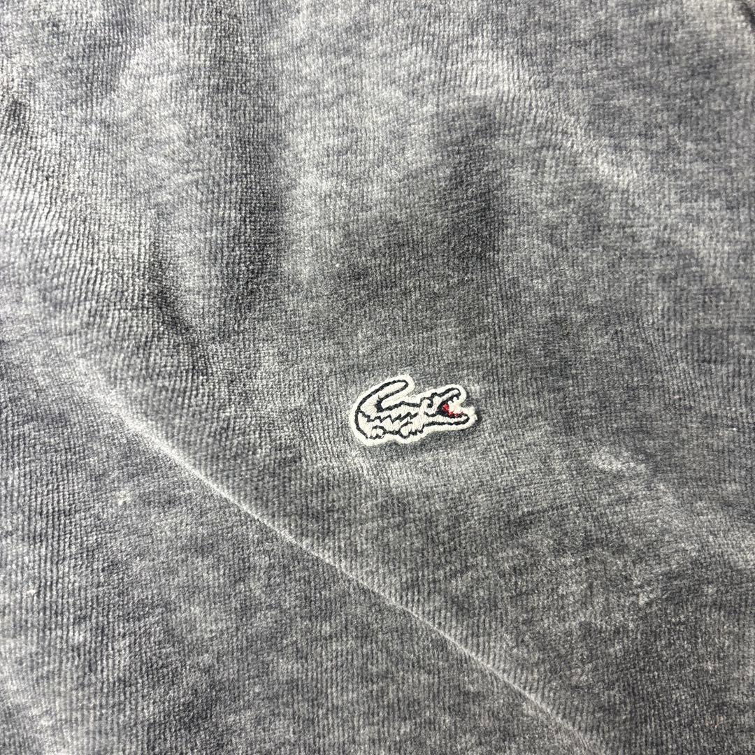 LACOSTE トラックジャケット ベロア 白ワニ ダブルジップ