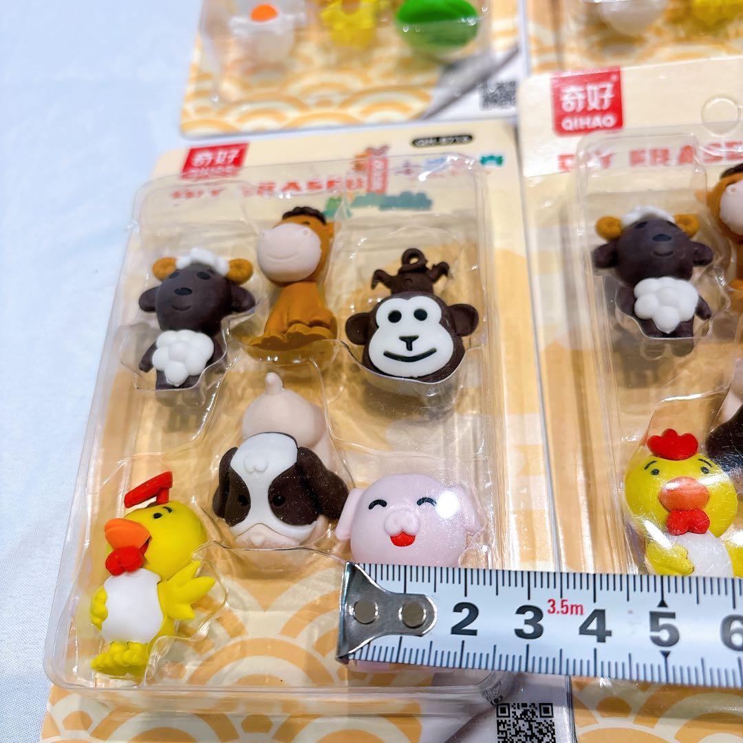 ☆鉛筆消しゴム パズル 消しゴム 取り外し可能 DIY消しゴム かわいい