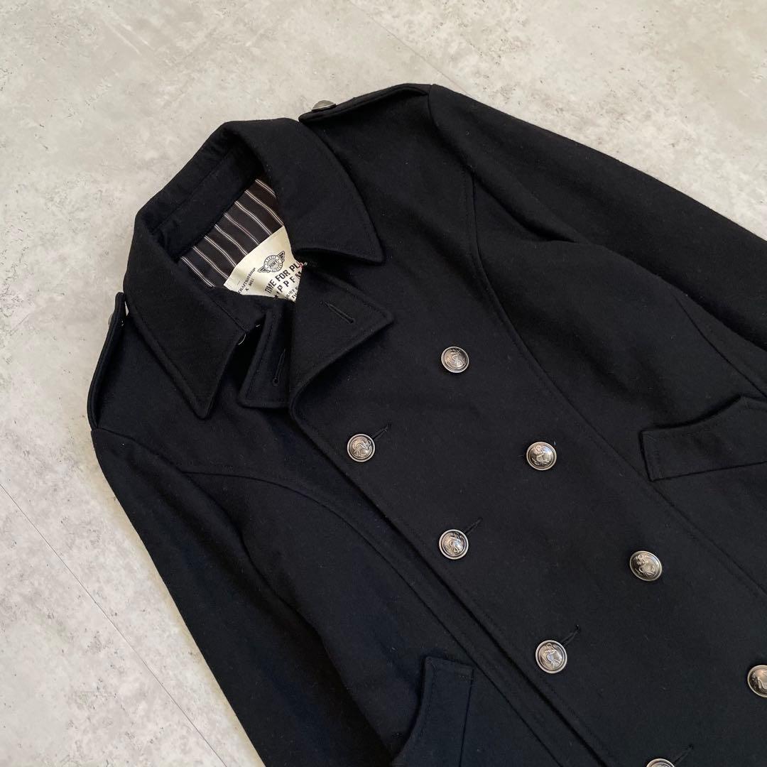 ナポレオンジャケット　銀ボタン　ブラック　黒　アメカジ　Y2K パンク　お兄系