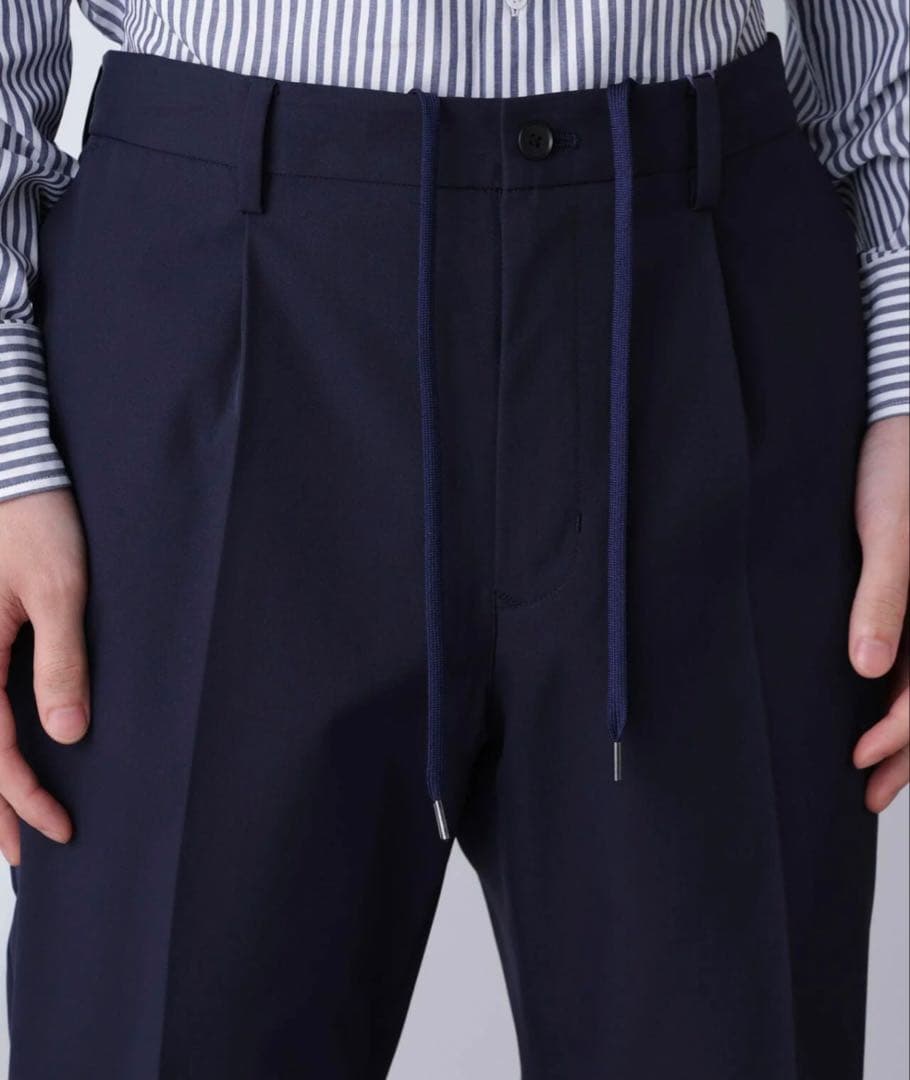 ナノユニバース　ダメリーノ　ツイルストレッチセットアップ　ネイビー　Sサイズ