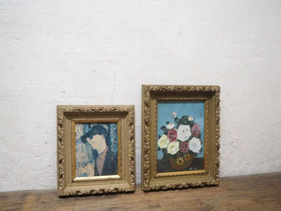 1414 額縁　2枚セット　F3　八つ切り　アートフレーム　油彩　水彩　画材