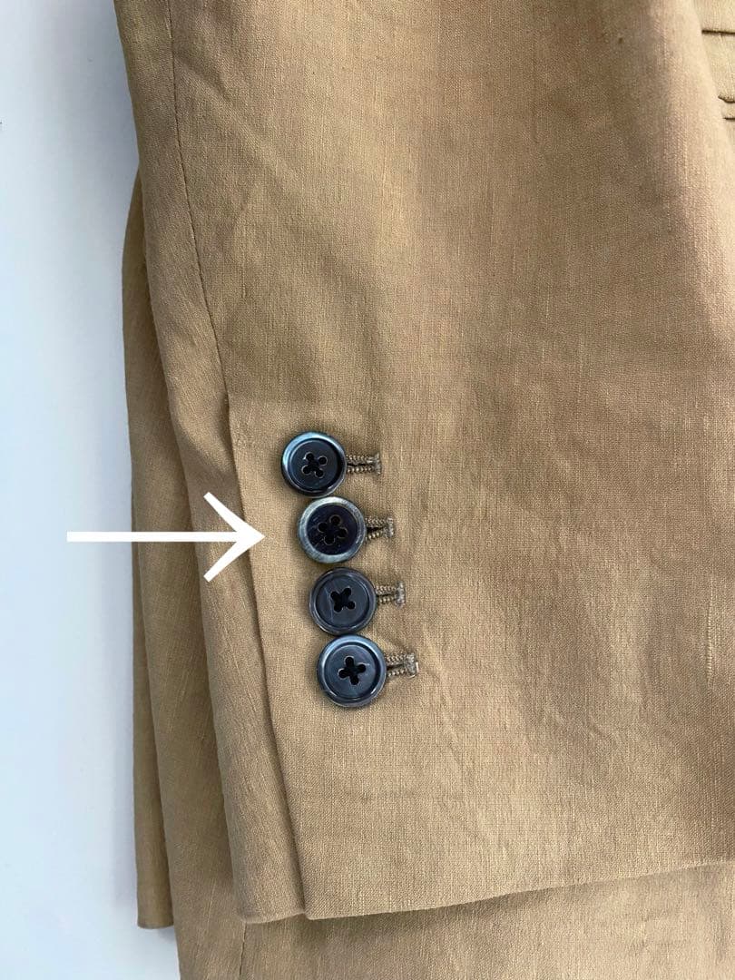 トゥモローランド　TOMORROWLAND ストレッチリネンセットアップスーツ