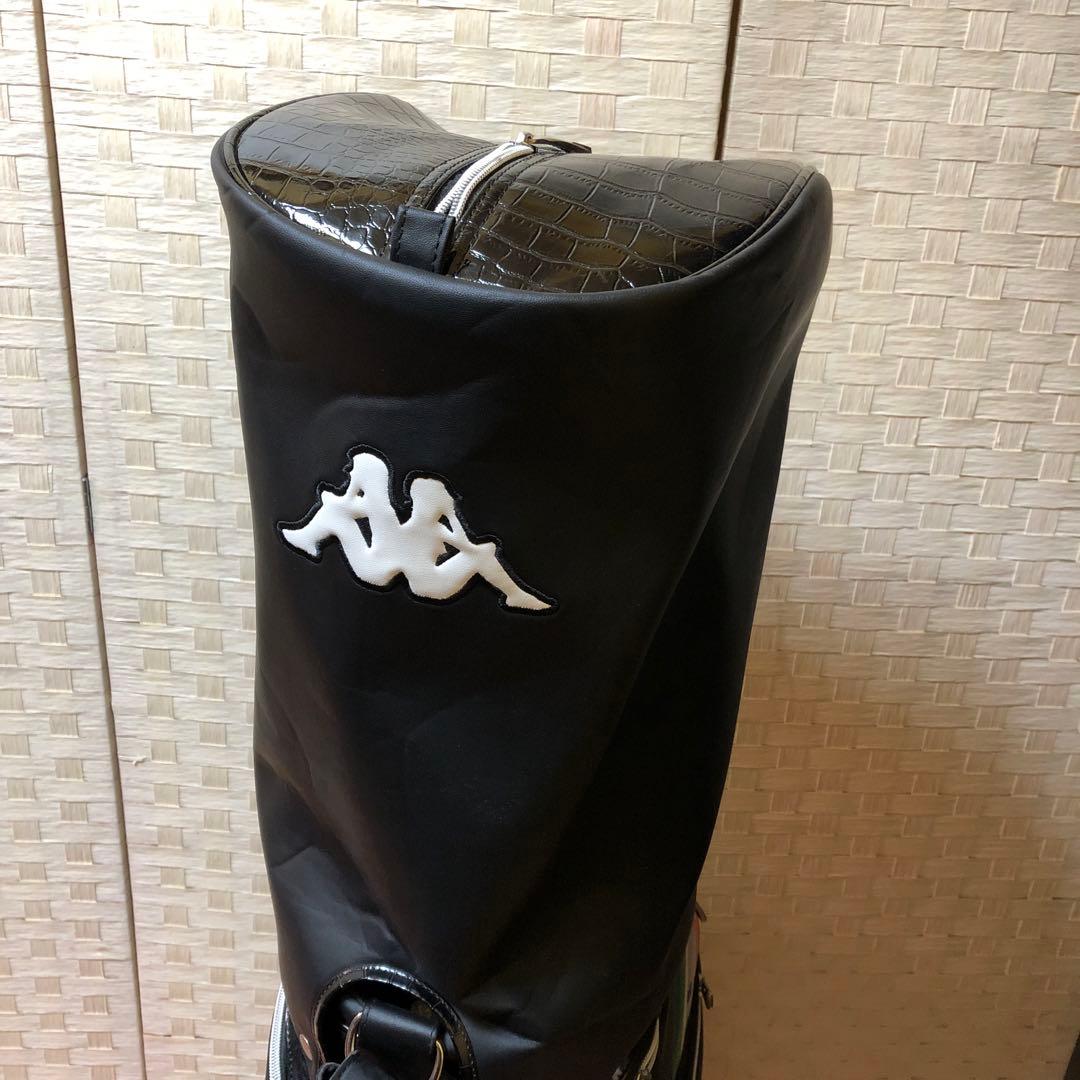 Kappa カッパ キャディバッグ ゴルフバッグ イタリア 3点式 革製 クロコ