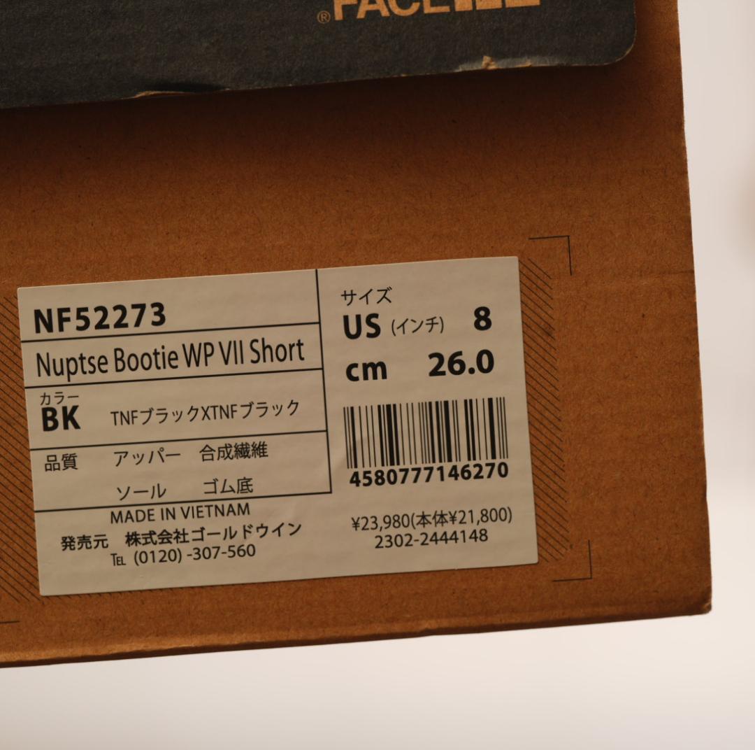 靴 THE NORTH FACE Nuptse Bootie WP VII 26cm