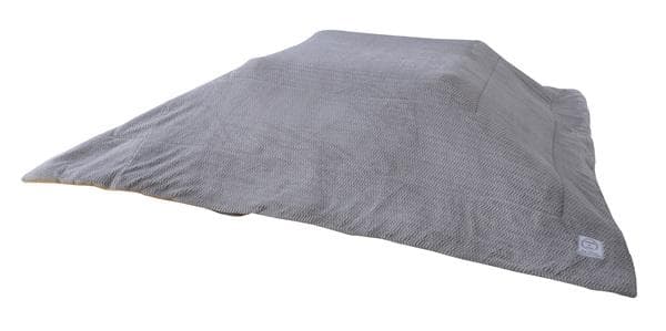 おしゃれ ふかふか かわいい 暖かい フリース 正方形 こたつ布団 グレー