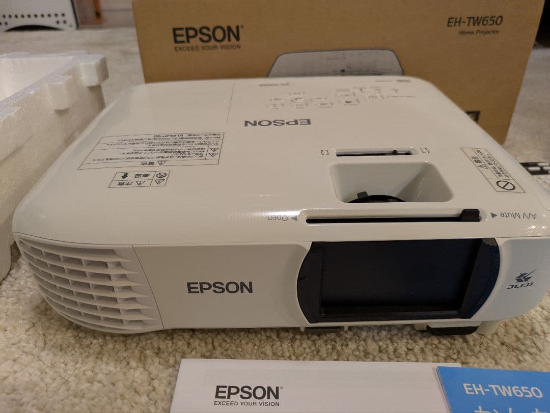 【動作確認済・付属品完備】EPSON EH-TW650 プロジェクター 本体