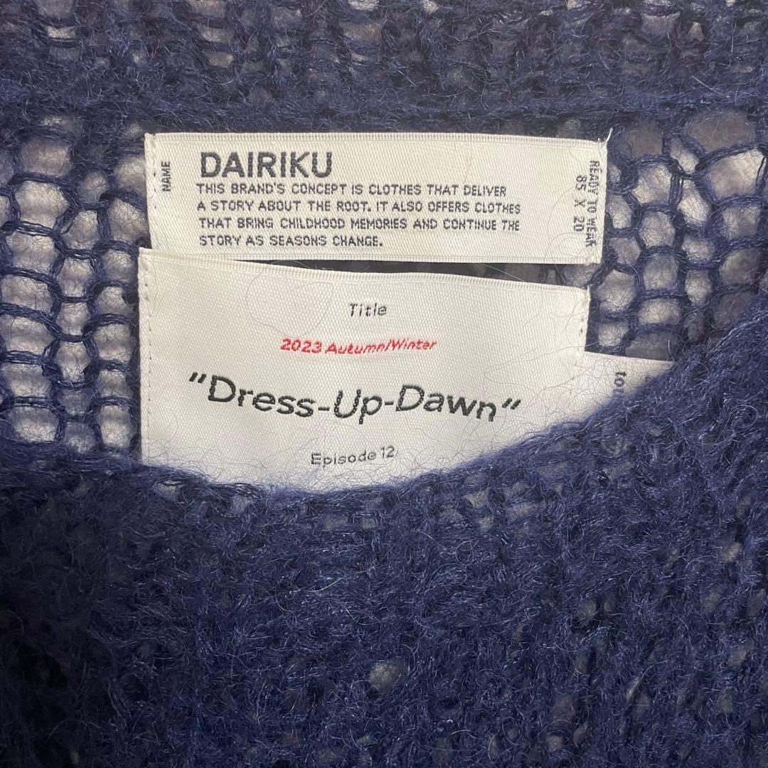 トップス DAIRIKU 23AW Heart Mohair Knit Pullover