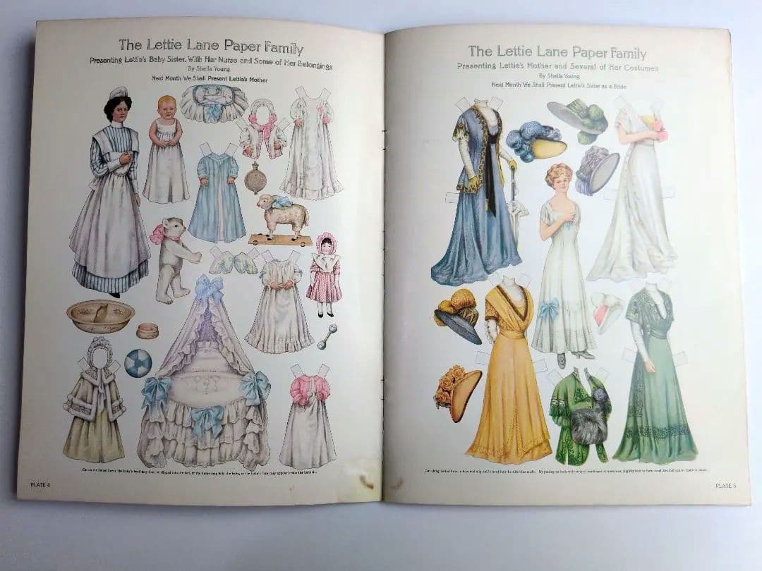 洋書　アンティーク ペーパードールズ等　５冊セット