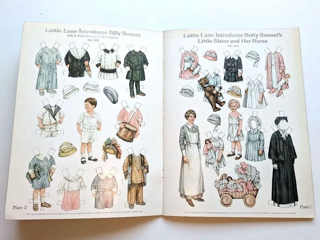 洋書　アンティーク ペーパードールズ等　５冊セット