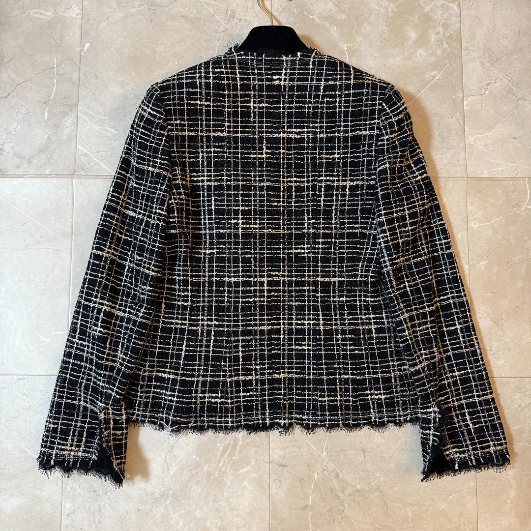 CHANEL ツイードジャケット ラメツイード レース 36
