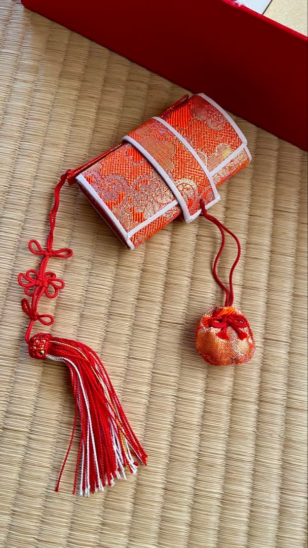 【大丸百貨店 高級】七五三 はこせこ 草履 扇子 髪飾り バッグ 帯締め