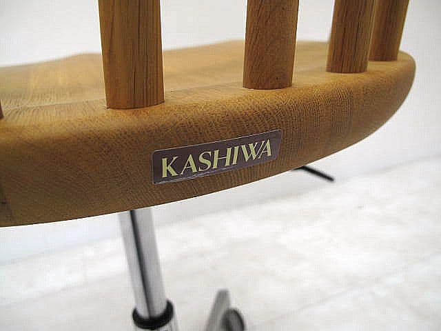 柏木工 シビル CC89A デスクチェア オーク無垢材 飛騨家具　9.5万