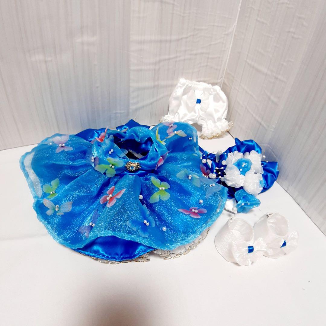 【メル】リーナベル コスチューム バタフライドレスと紫ドレスお靴セット