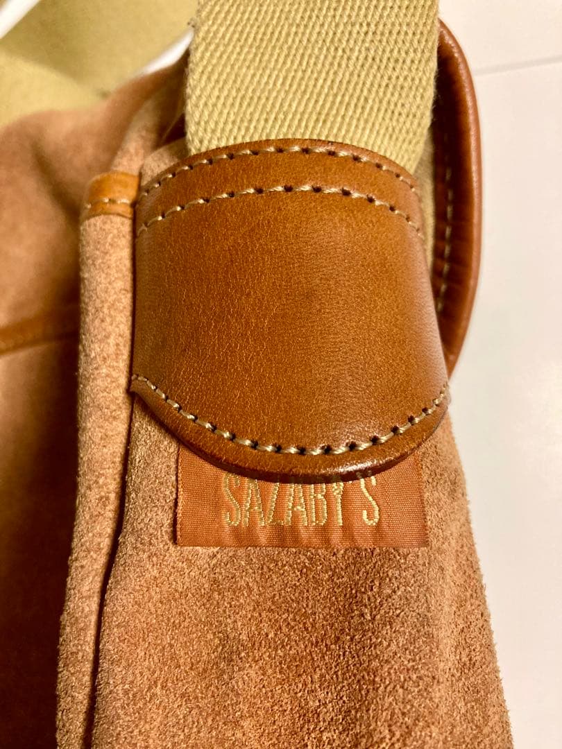 80’sヴィンテージ　※ SAZABY’S サザビー ショルダーバッグ　スエード