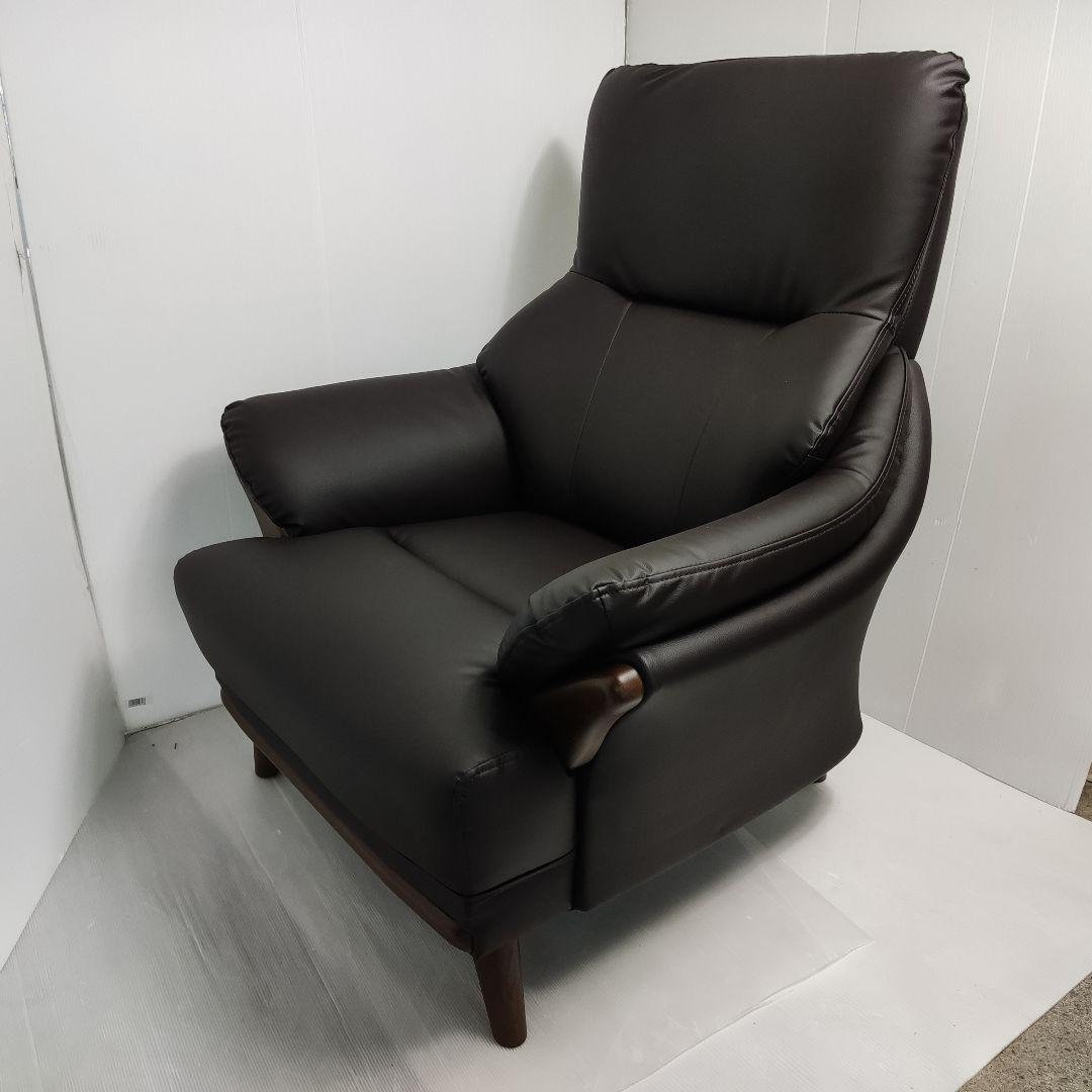 数日セール【美品】コウテイ3 ニトリ 合成皮革 1人用ソファ