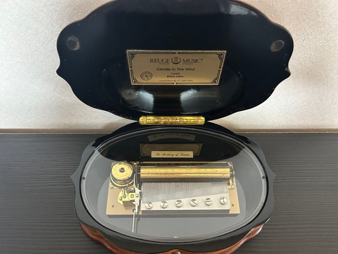 【初売りセール！！】オルゴール　リュージュ製　ダイアナ妃メモリアル