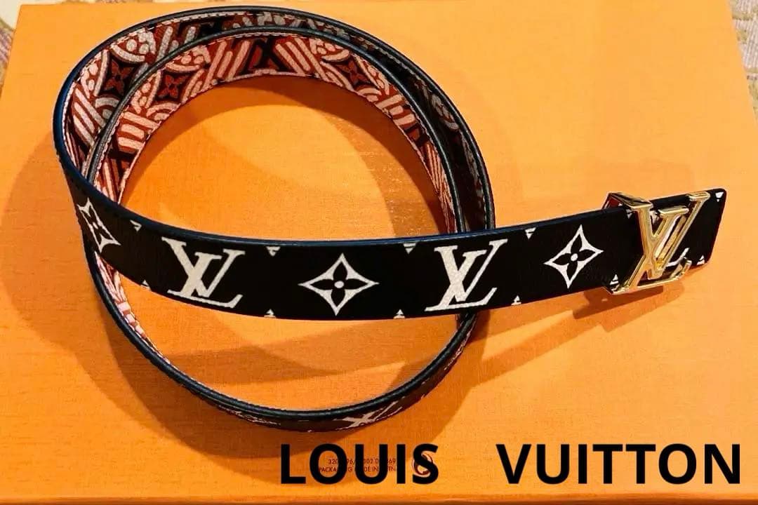 超美品　LOUIS VUITTON モノグラム LVクラフティ カラメル ベルト