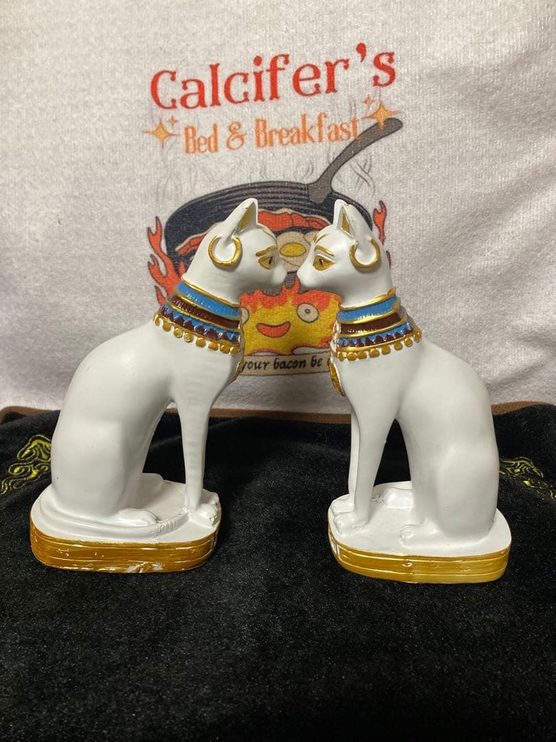 エジプト神バステト風 置物 2体セット