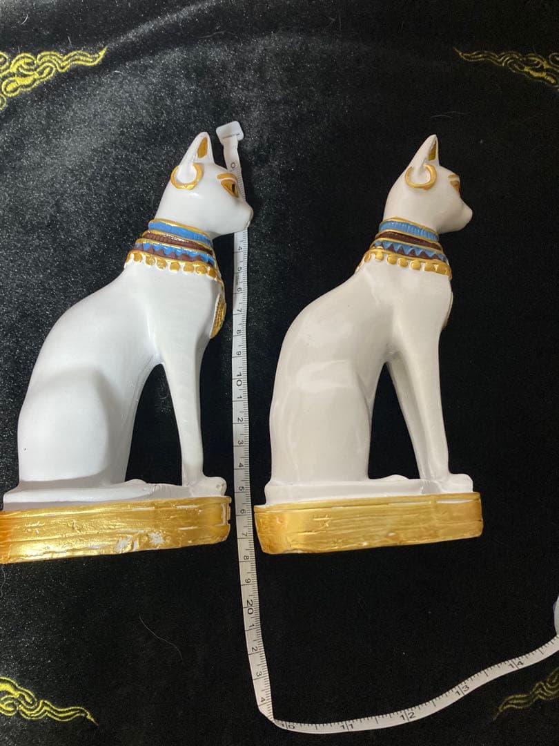 エジプト神バステト風 置物 2体セット