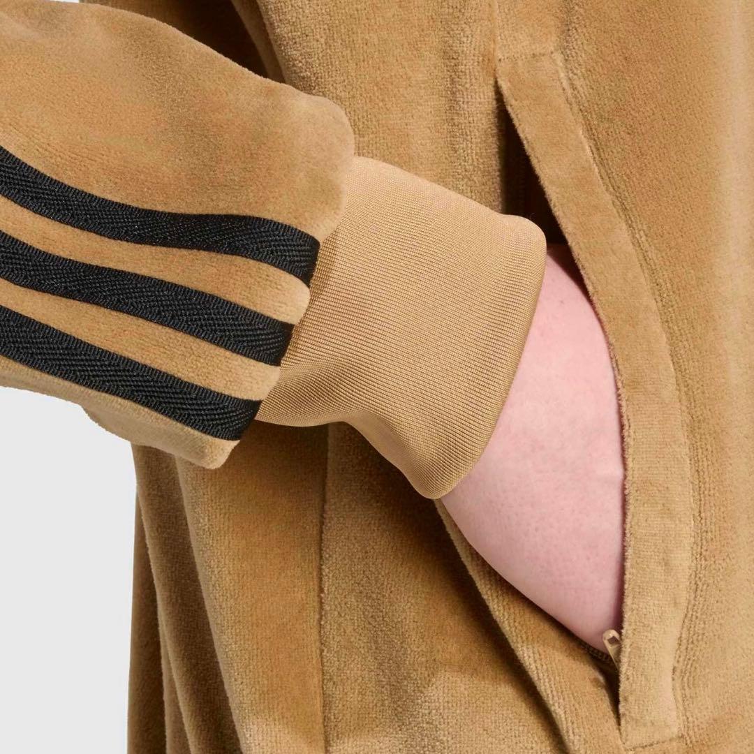 希少XS⭐️adidasアディカラー ブラウン ベロア トラックトップ 風早ゆうた