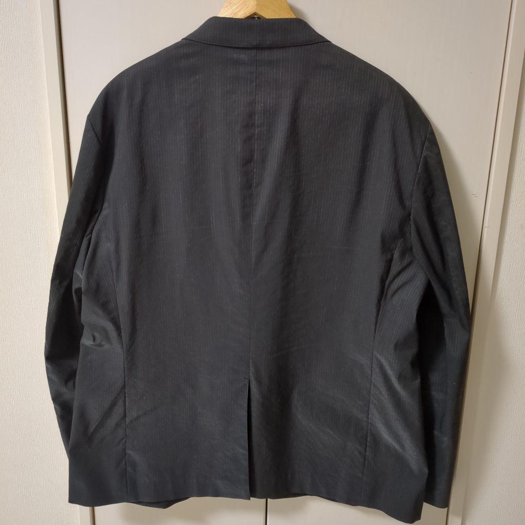 【サイズ4L】  ブラックストライプスーツ