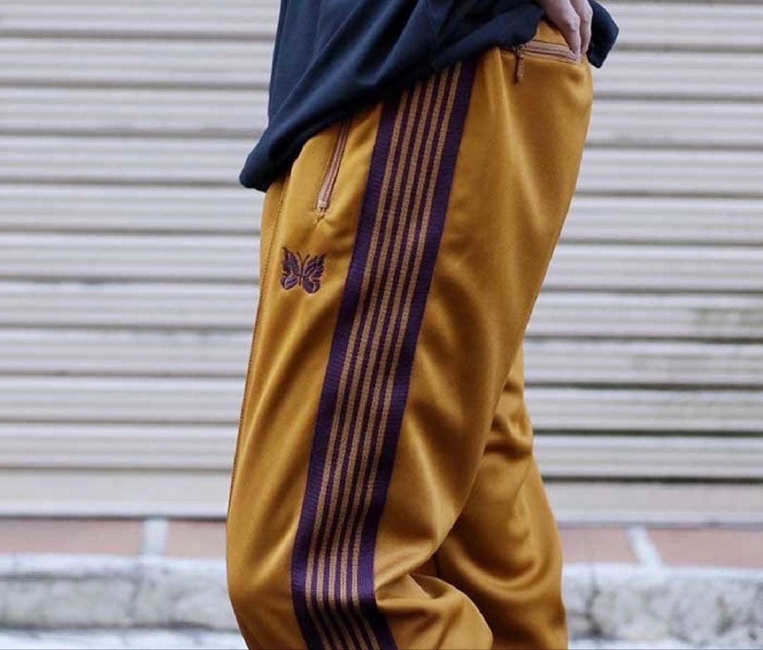 【Needles】Track Pant ストレート / マスタード　M