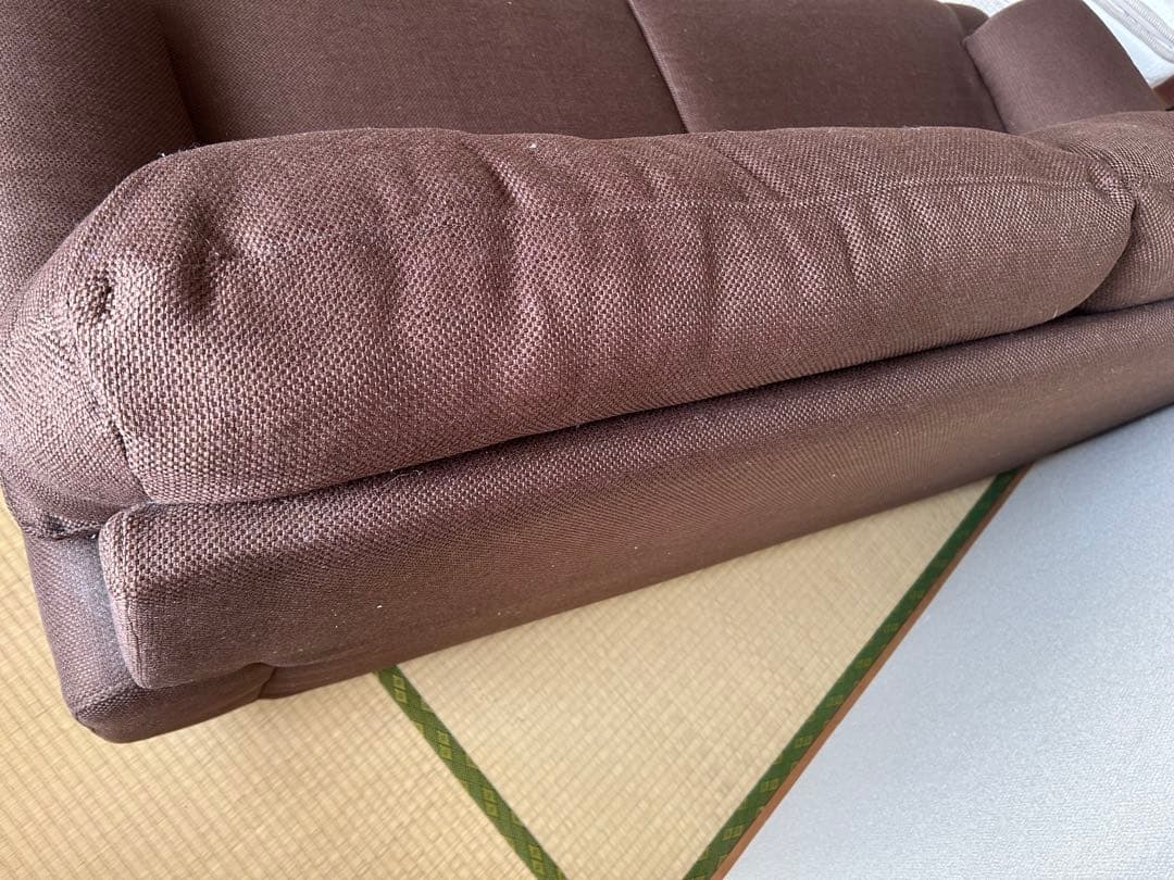 ニトリ/キャッツ3 2人用　3人用ソファ/ブラウンソファ