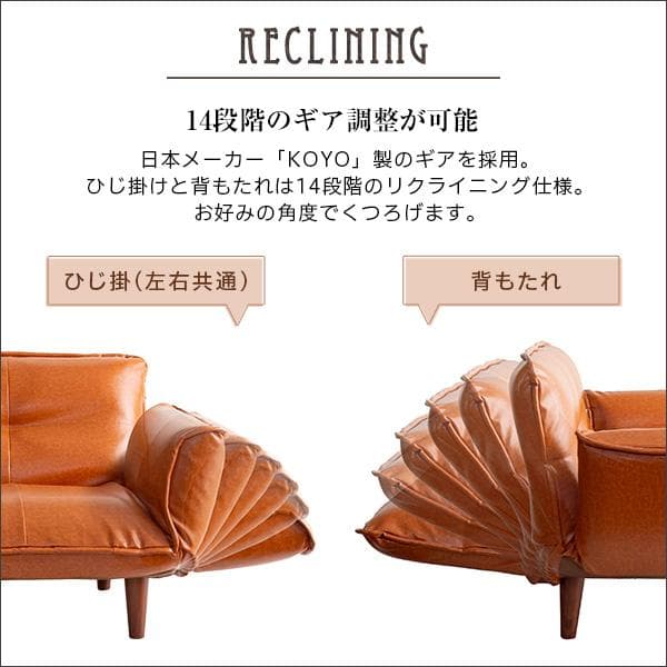 ヴィンテージカウチソファ　オットマンセット
