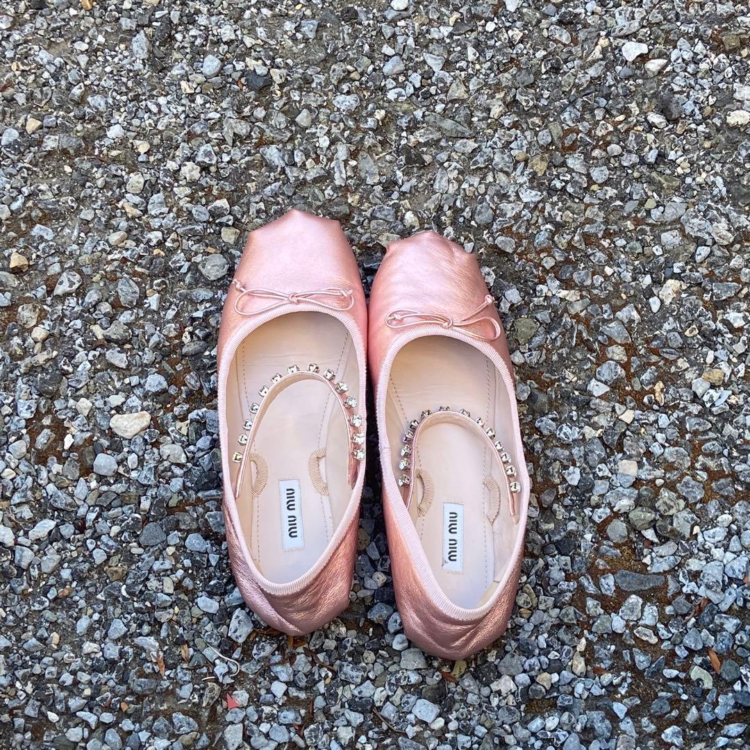 【値下げ】ミュウミュウ miu miu バレエシューズ