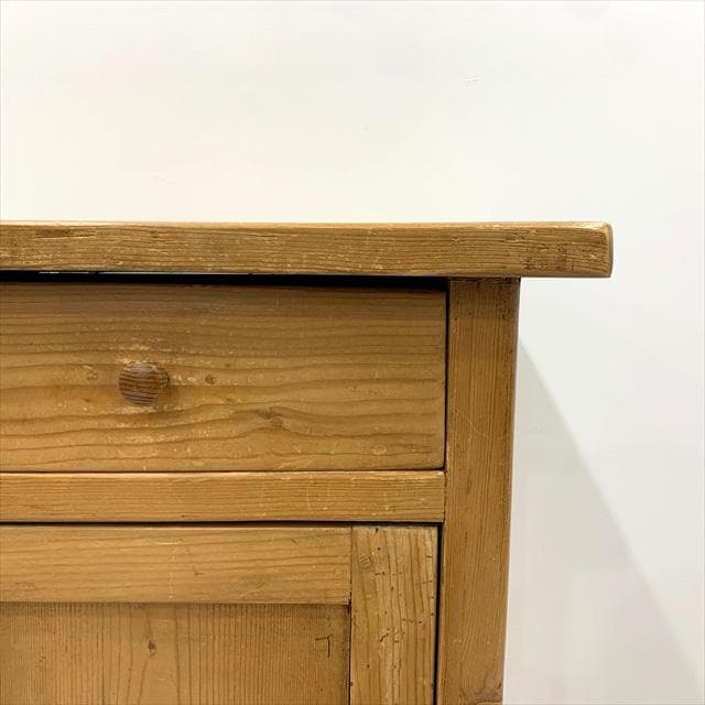 ペニーワイズオールドパインサイドキャビネット（右開き）