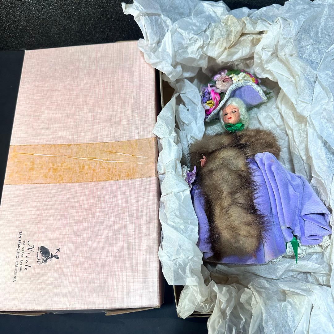 戦前アンティーク　アメリカ製　ニコル　人形　カリフォルニア　洋人形