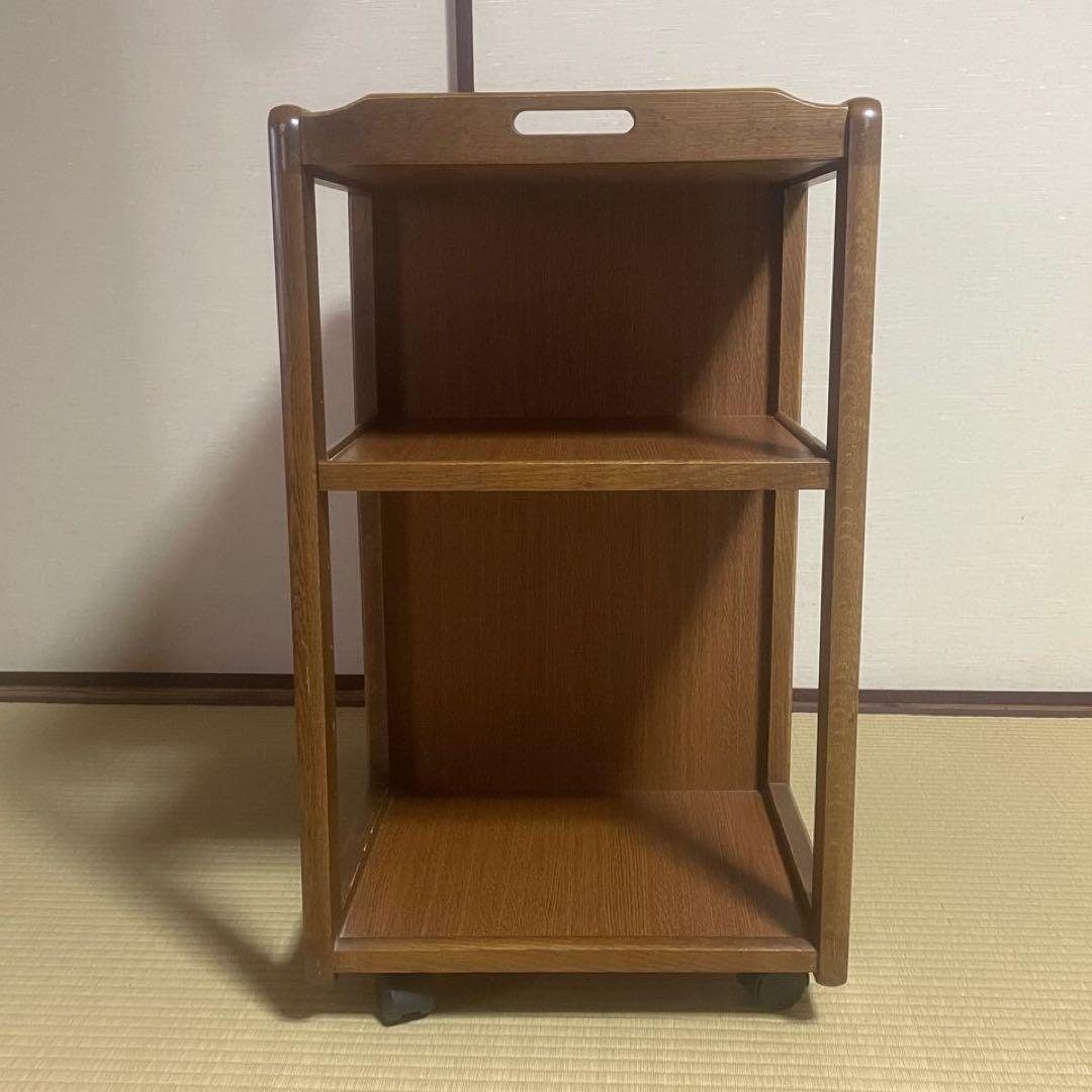 ★ 浜本工芸　木製　キャスター付き　 キッチンワゴン　引き出し付き